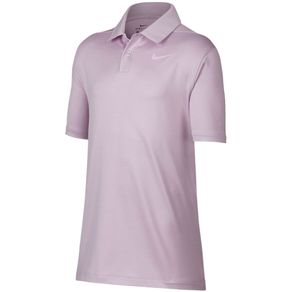 Nike Juniors\' Dri-Fit Striped Polo 2060139-Lilac Mist/Pure  Size md, lilac mist/pure