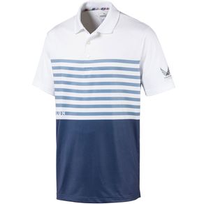Puma Men\'s Volition CK6 Flag Polo 2076404-Vintage Indigo  Size md, vintage indigo