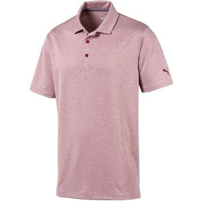 Puma Men\'s Field Polo 2077661-Rhubarb Heather  Size md, rhubarb heather