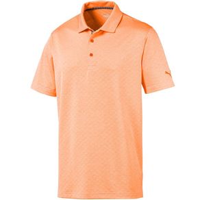 Puma Men\'s Field Polo 2077679-Vibrant Orange Heather  Size md, vibrant orange heather
