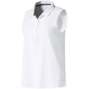 Puma Women\'s Flow Sleeveless Polo 2078014-Bright White  Size xl, bright white