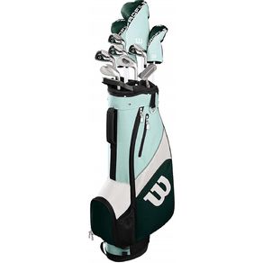 Wilson Women\'s Profile SGI 14PC Package Set w/ Cart Bag 2079246-Teal/Green  Size petite Right Steel/Graphite Combo Ladies, teal/green