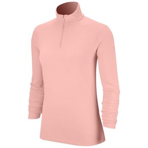 Nike Women\'s Dri Fit UV 1/4 Zip Pullover 2082646-Echo Pink  Size xs, echo pink