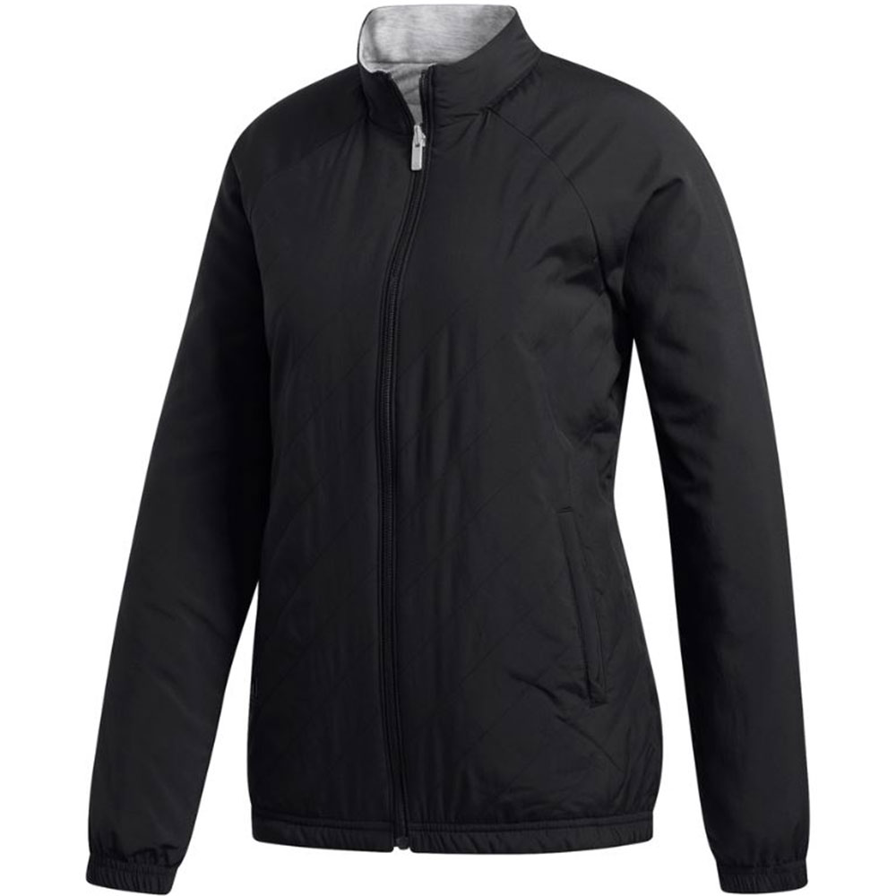 adidas Women\'s Reversible Quilted Jacket  Size MD, Black
