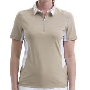 Nivo Women\'s Pia Polo 2088122-Shell Beige  Size sm, shell beige