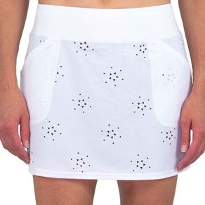 JoFit Women\'s Laser Cut Woven Mina Short Skort 2089350-White Laser Cut  Size lg, white laser cut