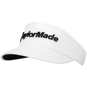 TaylorMade Men\'s High Crown Visor 2090382-White  Size one size fits most, white