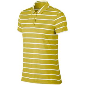 Nike Women\'s Dri-Fit Stripe Polo 2092906-Saffron Quartz/White  Size sm, saffron quartz/white