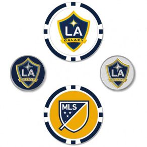 Team Effort MLS Ball Marker Set - 4PK 2101651-Los Angeles Galaxy