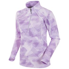 Sunice Women\'s Megan Lightweight Thermal Stretch Pullover 2111733-Lily Shadow Print  Size sm, lily shadow print