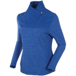 Sunice Women\'s Dakota Shawl Collar Pullover 2111752-Blue Stone/Lily  Size lg, blue stone/lily