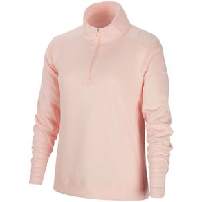 Nike Juniors\' Dri Fit Girls\' Long-Sleeve 1/4 Zip Pullover 2112817-Washed Coral/White  Size xs, washed coral/white