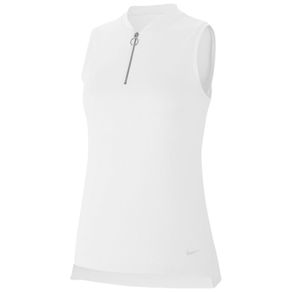Nike Women\'s Dri-Fit Sleeveless Golf Polo 2113906-White/White  Size xl, white/white