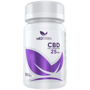 Medterra CBD Gel Capsules - 25MG 2115376- Size 30 pk