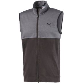 Puma Men\'s Cloudspun Warm Up Vest 2115926-Puma Black/Quiet Shade  Size md, puma black/quiet shade
