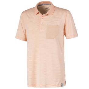 Puma Men\'s Cloudspun Champions Polo 2116433-Cantaloupe  Size sm, cantaloupe