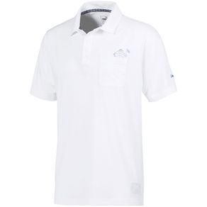 Puma Men\'s Slow Play Pocket Polo 2116727-Bright White  Size 2xl, bright white
