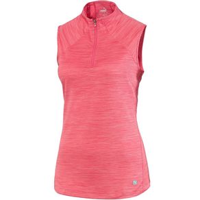 Puma Women\'s Daily Sleeveless Mockneck 2117209-Rapture Rose Heather  Size lg, rapture rose heather