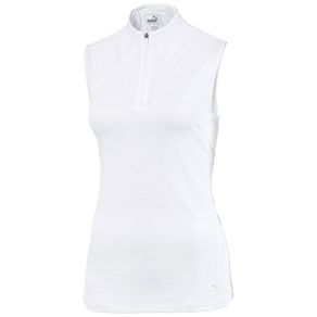 Puma Women\'s Daily Sleeveless Mockneck 2117222-Bright White  Size xl, bright white