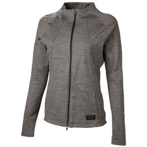 Puma Women\'s Warm Up Full Zip Jacket 2117487-Puma Black Heather  Size lg, puma black heather