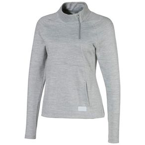 Puma Women\'s Warm Up 1/4 Zip Pullover 2117537-Quarry Heather  Size 2xl, quarry heather