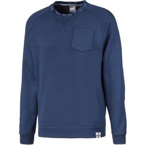 Puma Men\'s Grandview Crew Sweater 2118016-Dark Denim  Size xl, dark denim