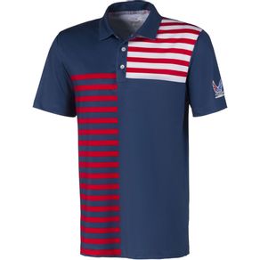 Puma Men\'s Volition Liberty Polo 2118467-Dark Denim  Size md, dark denim