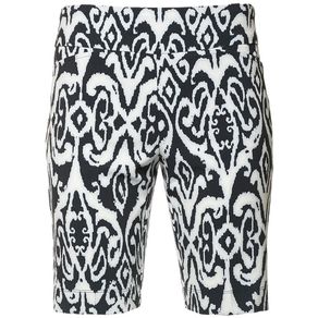 Ibkul Women\'s Doreen Print Shorts  Size 21 Size 21397-Black/White  Size 2, black/white