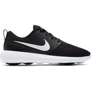 Nike Women\'s Roshe G Golf Spikeless Golf Shoes 2121727-Black/Metallic White  Size 5.5 M, black/metallic white