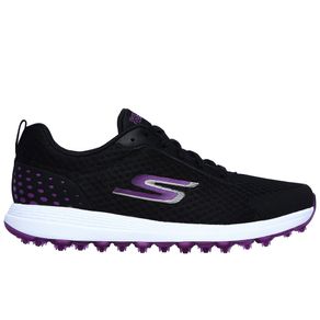 Skechers Women\'s GO GOLF Max Fairway 2 Spikeless Golf Shoes 21222 Size 62-Black/Purple  Size 6 M, black/purple