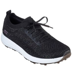 Skechers Women\'s Go Golf Max Glitter Spikeless Golf Shoes 2122404-Black  Size 6 W, black