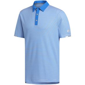 adidas Men\'s HEAT.RDY Striped Polo 2124582-Glory Blue/White  Size xl, glory blue/white