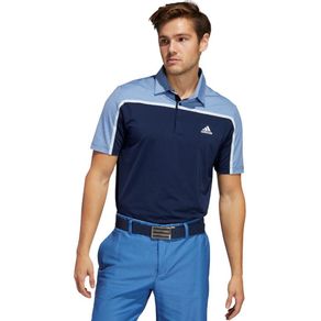 adidas Men\'s Ultimate365 Colorblock Polo 2125082-Collegiate Navy/Trace Royal Melange  Size md, collegiate navy/trace royal melange