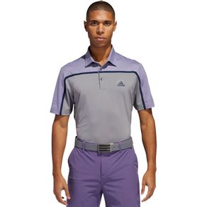 adidas Men\'s Ultimate365 Colorblock Polo 2125087-Gray Three/Tech Purple Melange  Size md, gray three/tech purple melange