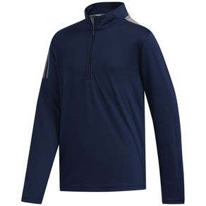 adidas Juniors\' 3-Stripes Half-Zip Pullover 2126075-Collegiate Navy  Size xs, collegiate navy