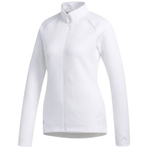 adidas Women\'s Textured Layer Jacket 2126242-White  Size lg, white