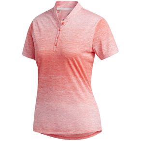 adidas Women\'s Gradient Polo 2126739-Flash Red  Size lg, flash red
