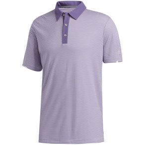 adidas Men\'s HEAT.RDY Striped Polo 2126867-Tech Purple/Purple Tint  Size md, tech purple/purple tint