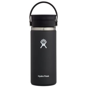 Hydro Flask  Size 16 oz. Wide Mouth Coffee with Flex Sipâ¢ Lid 2131712-Black  Size 16 oz, black