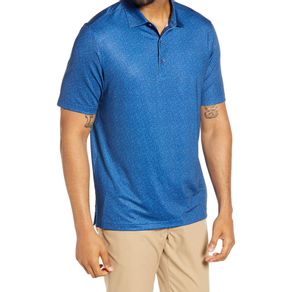 Cutter & Buck Men\'s Pike Micro Floral Polo 2134129-Indigo  Size md, indigo