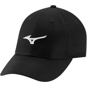 Mizuno Tour Adjustable LW Hat 2135054-Black/White  Size one size fits most, black/white