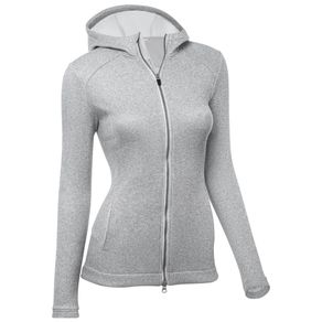 Zero Restriction Women\'s Luna Full Zip Hoodie 2135646-Silver  Size lg, silver