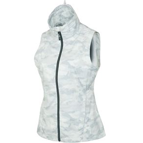 Sunice Women\'s Keira Full-Zip Wind Vest 2138344-Oyster Camo  Size xs, oyster camo