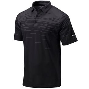 Columbia Men\'s Omni-Wick Rush Polo 2138932-Black  Size lg, black