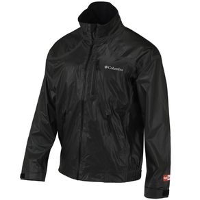 Columbia Men\'s Downpour Full Zip Jacket 2139101-Black  Size sm, black