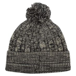 Ahead Heathered Cable Knit Aspen Hat 2143445-Gray/Ivory  Size one size fits most, gray/ivory