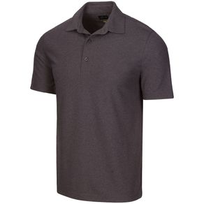 Greg Norman Men\'s Protek Heathered Micro Pique Polo 2145862-Black Heather  Size sm, black heather