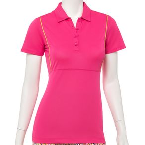 EP Pro Women\'s Piped Polo 2145981-Fruit Punch Multi  Size lg, fruit punch multi