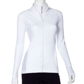 EP Pro Women\'s Brushed Jersey Jacket 2146137-White  Size xl, white