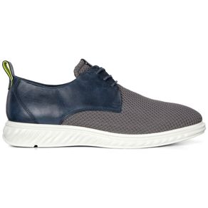 ECCO Men\'s ST.1 Hybrid Lite Derby Casual Shoes 2152519-Titanium/Denim Blue  Size euro40, titanium/denim blue